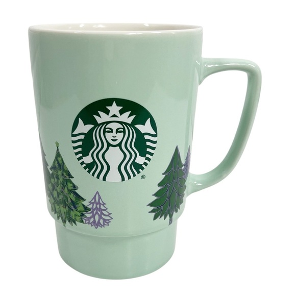 STARBUCKS 2020 Collectible Coffee Mug Green Holiday Tree 20 oz. - Picture 1 of 7
